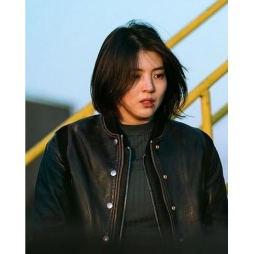 My Name Han So-hee Leather Jacket